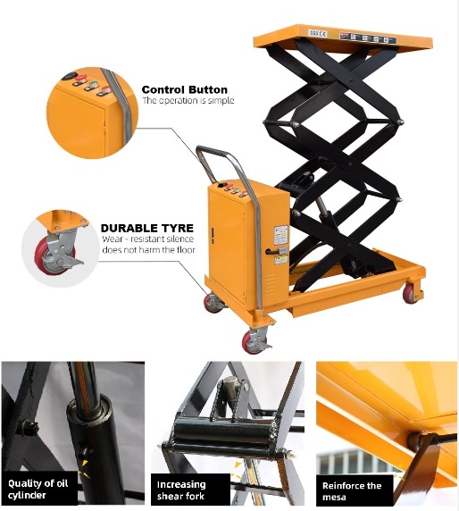 xe nâng mặt bàn điện 1.5m