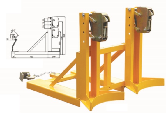 Bộ kẹp phuy đôi sắt N2 giá rẻ tại TPHCM