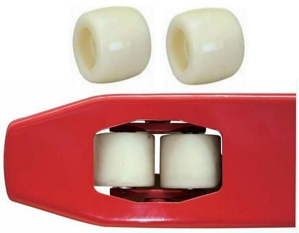 Bánh xe nâng tay Nylong trắng 80x70mm