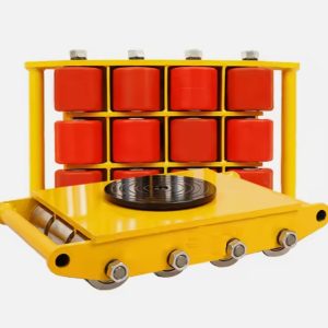 Rùa nâng di chuyển hàng 18 tấn có 12 bánh xe PU di chuyển, có bàn xoay tròn