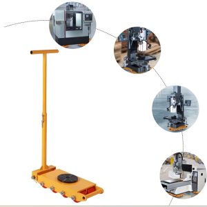 Rùa tải chuyển hàng 6 tấn có 4 bánh xe PU, trục xoay tròn có tay cầm