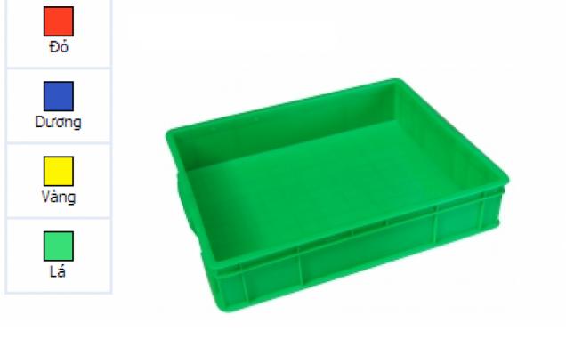Sóng nhựa công nghiệp bít HS006 530x430x110mm
