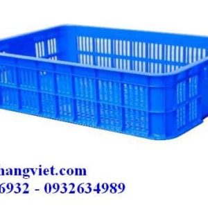 Sóng nhựa công nghiệp hở HS008 610x420x150mm