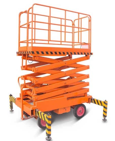 Thang nâng điện ziczac cắt kéo nâng hàng và người