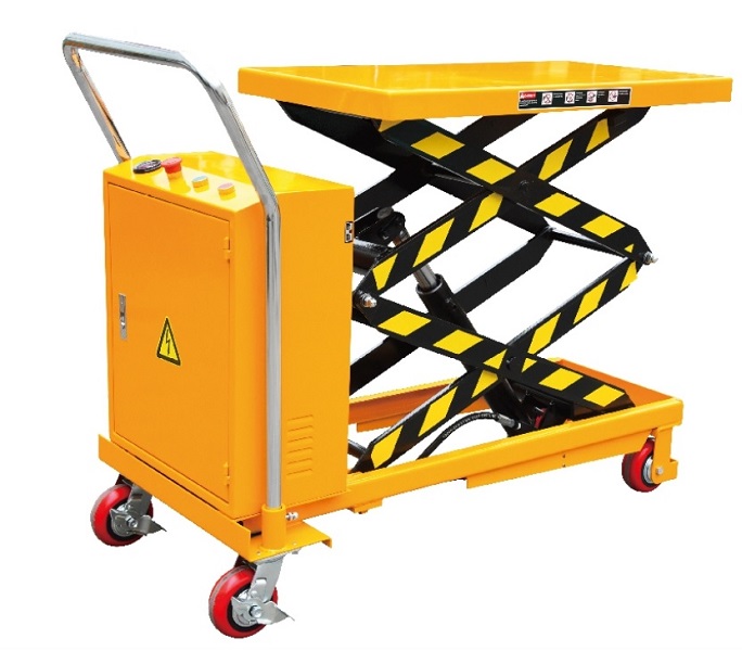 Xe nâng mặt bàn điện 350kg cao 1.5M