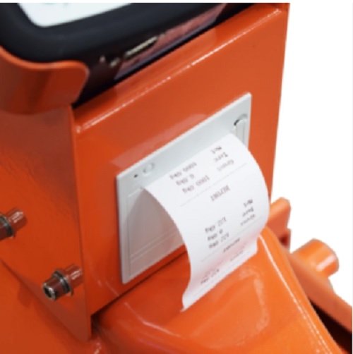 Xe nâng tay gắn cân in giấy bill tải trọng nâng 2500kg TPHCM