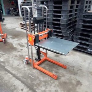 Xe nâng tay cao mini có mặt bàn inox 400kg cao 850mm HS04/85